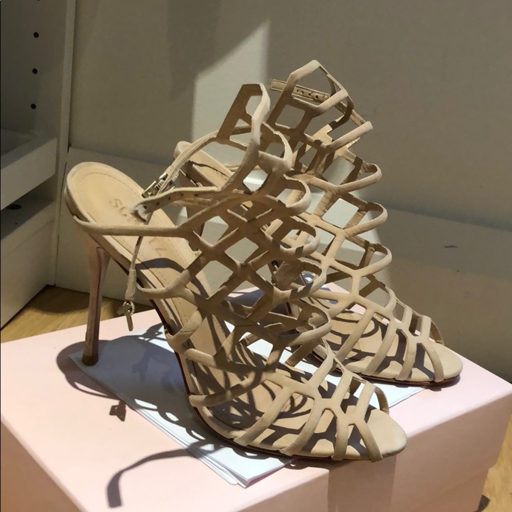Schutz high healed shoe